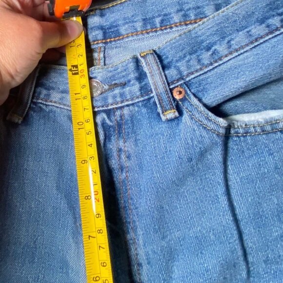 Vintage Y2K Levis 505 Mens Blue Denim Jeans Size 36X29 Western Cowboy - Picture 8 of 9